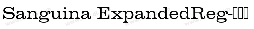Sanguina ExpandedReg字体转换